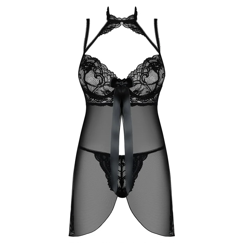 Babydoll Obsessive Elizenes Negru L-XL