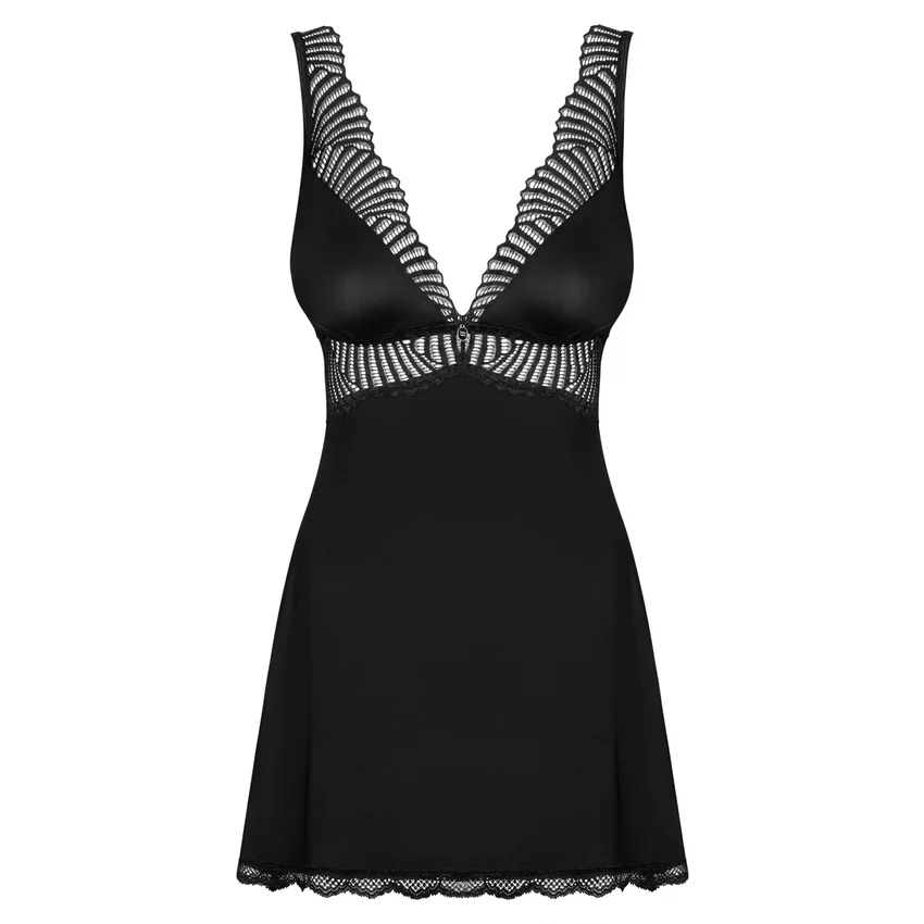 Babydoll Obsessive Klarita Negru S-M