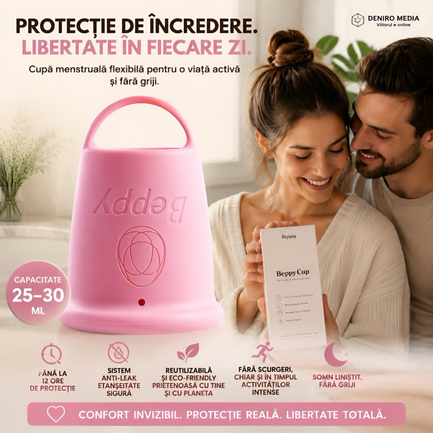 Beppy Asha – cupă Menstruală Flexibilă, sigură