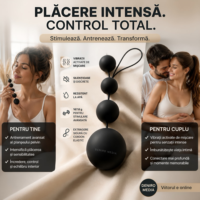 Bile Anale Deluxe Vibro Negru
