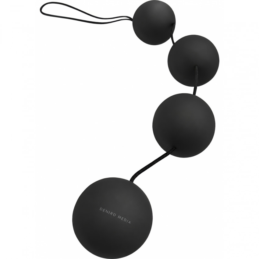 Bile Anale Deluxe Vibro Negru
