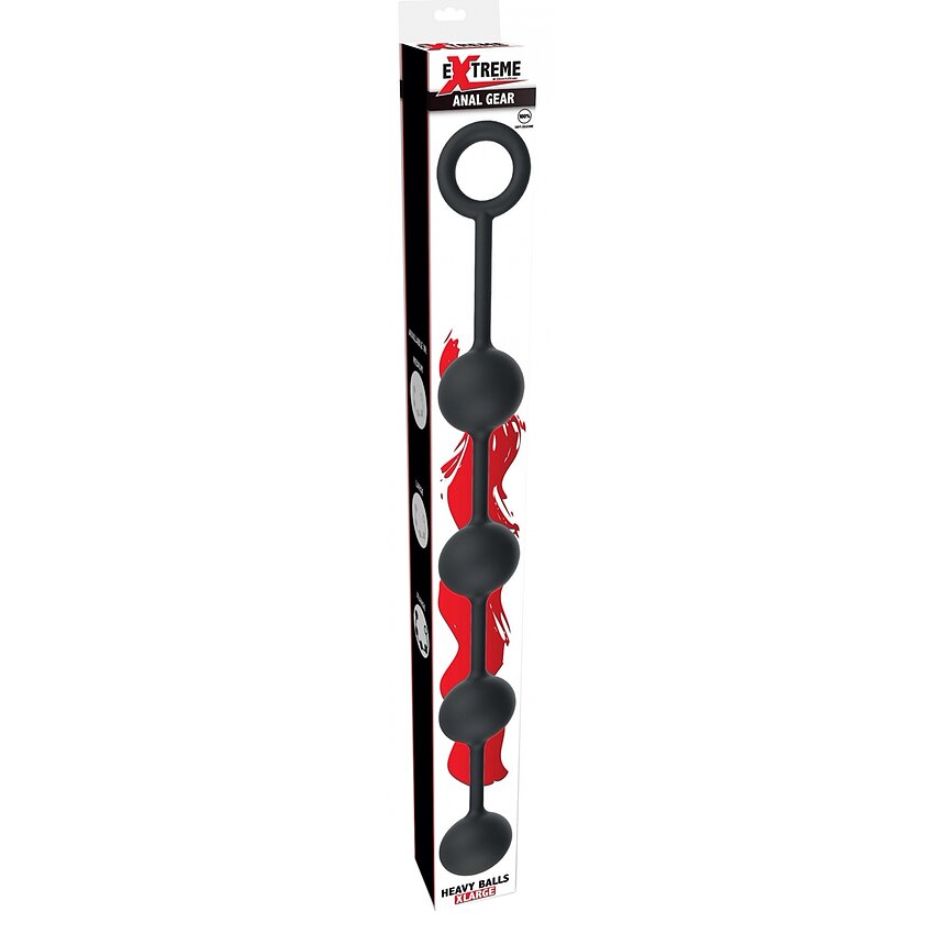 Bile Anale Grele XL Negru – Hidden Desire Premium