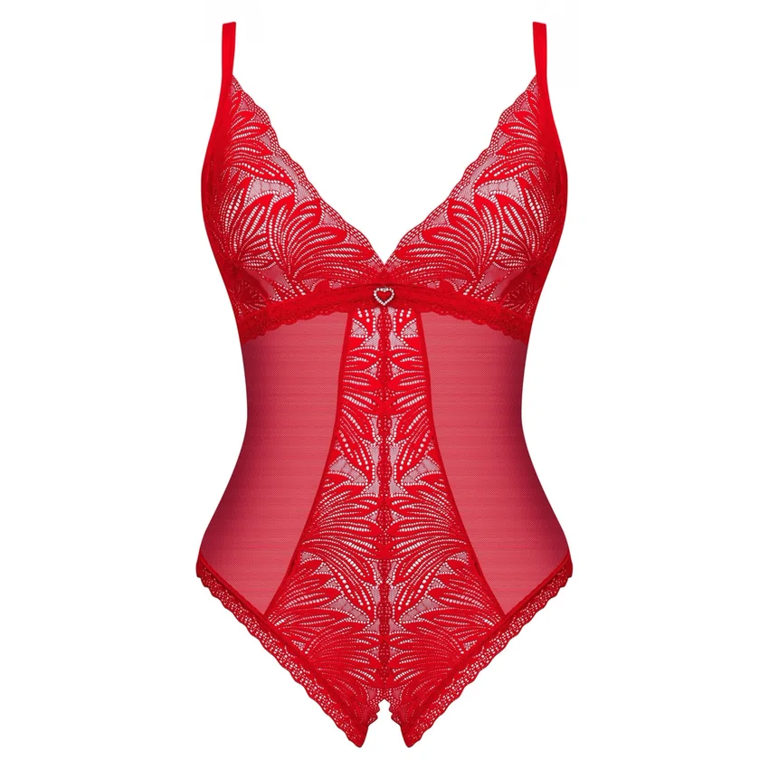 Body Obsessive Chilisa Decupat Roșu XS-S
