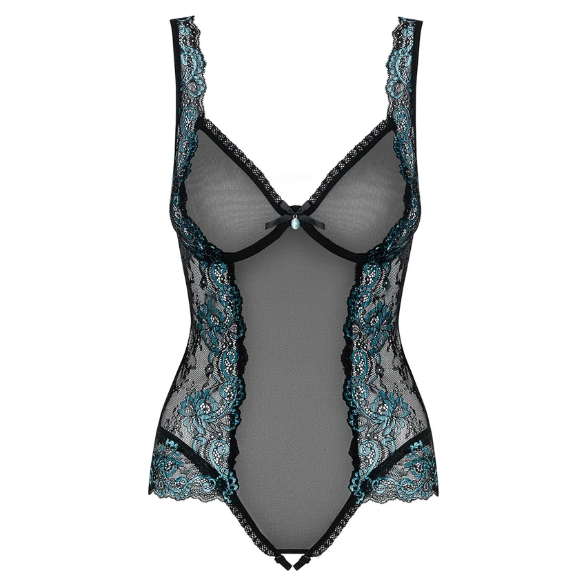 Body Obsessive Dantelă Negru L-XL