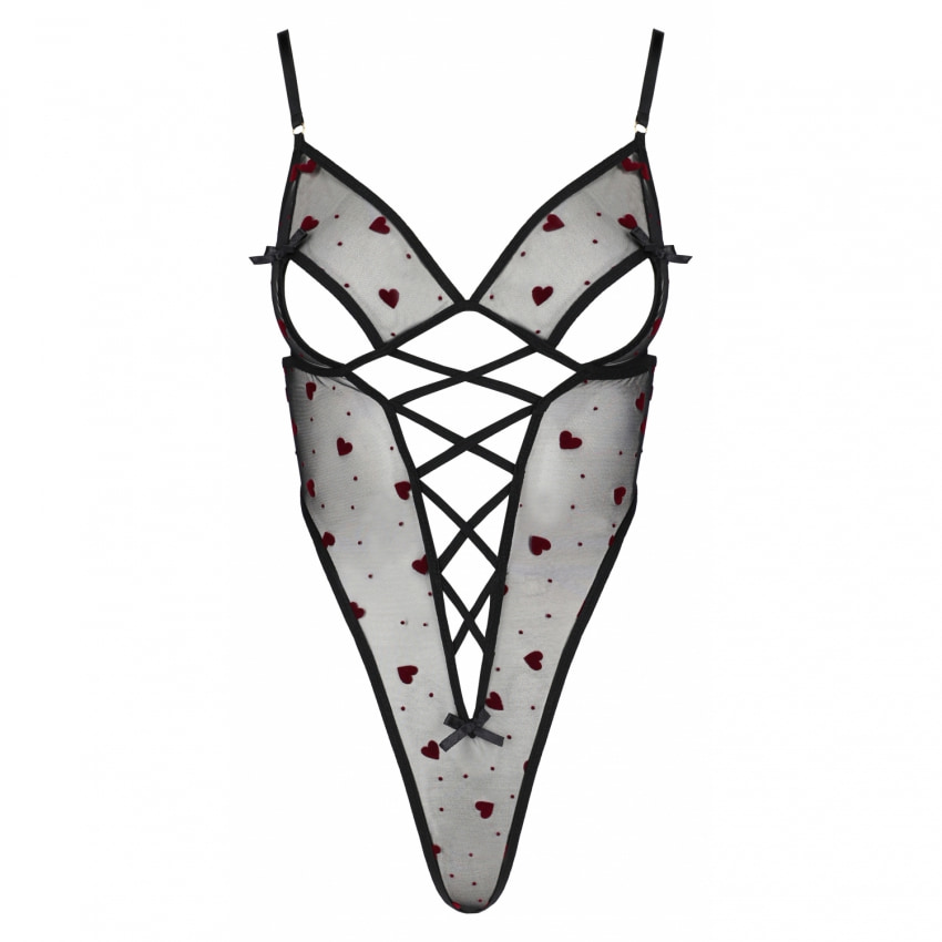 Body Passion Lovelia Negru L-XL