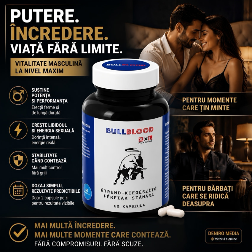 BullBlood, 60 Pastile Pentru Vitalitate Masculină