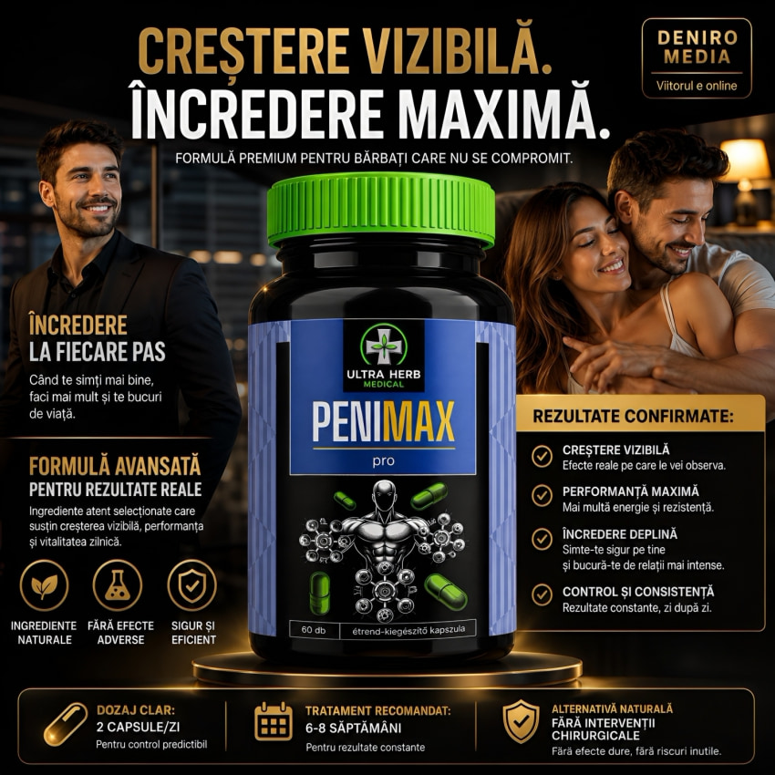 Capsule Pentru Creștere Falus Penimax Pro 60buc