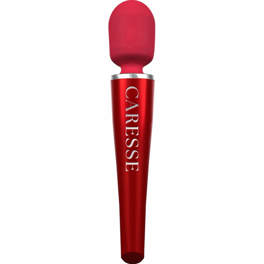 Caresse Pro Wand 8000rpm - 5 Moduri, IPX7, 120 Min Roșu