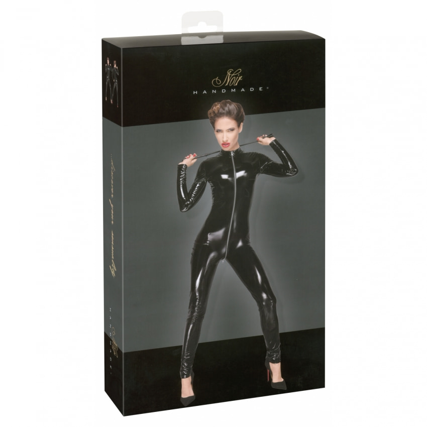 Catsuit Noir Handmade F188 Negru XL