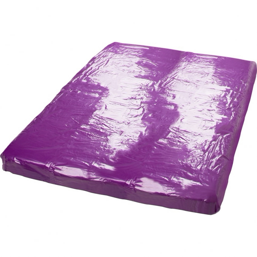 Cearceaf Vinil Mov Lucios 200x230cm — Protecție Compactă