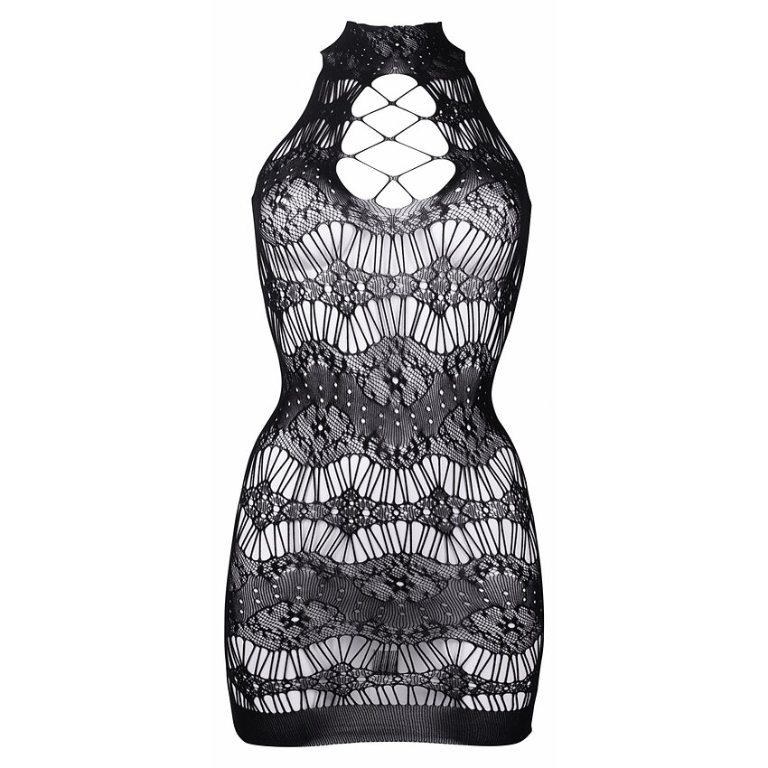 Chemise Le Désir Criss Cross Neck Negru S-L