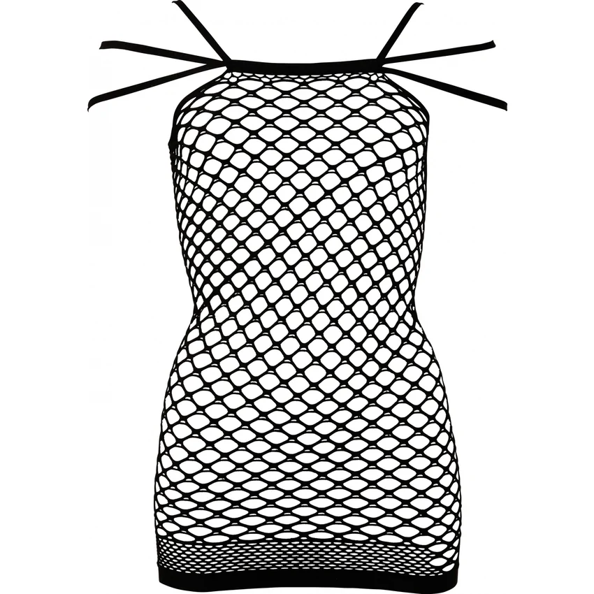 Chemise No:Xqse Din Plasă Elise Negru S-L