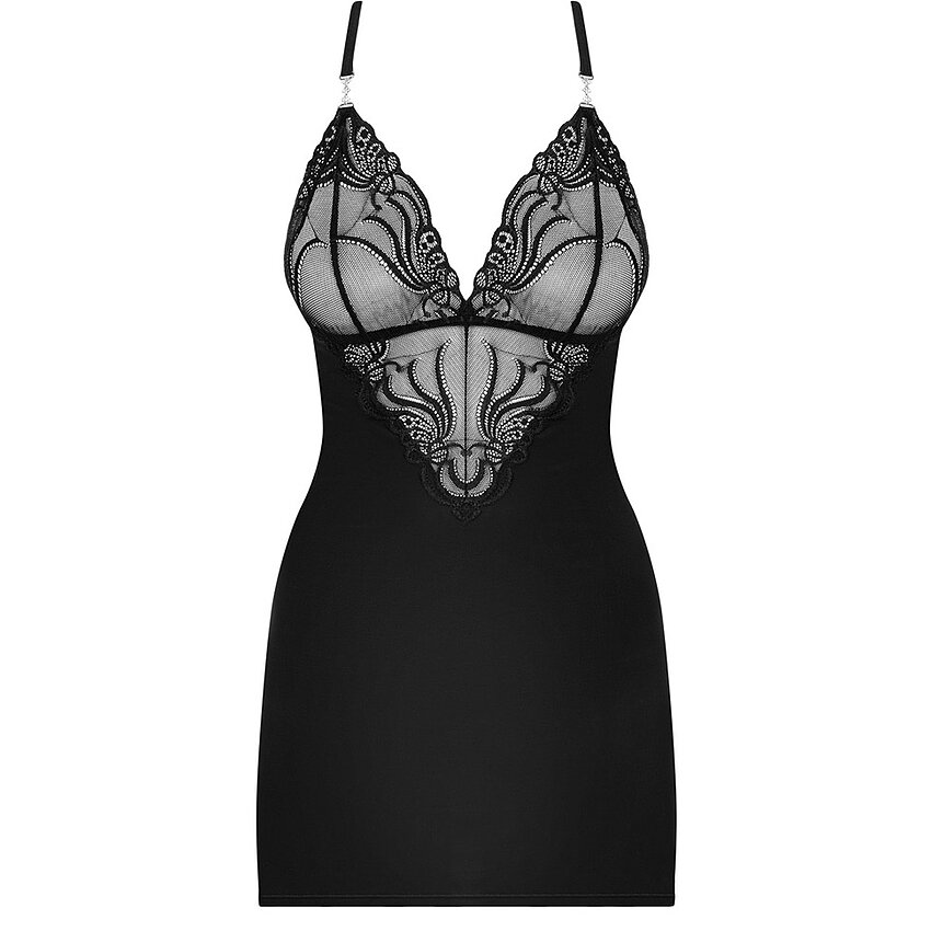 Chemise Obsessive 828-CHE Negru S-M