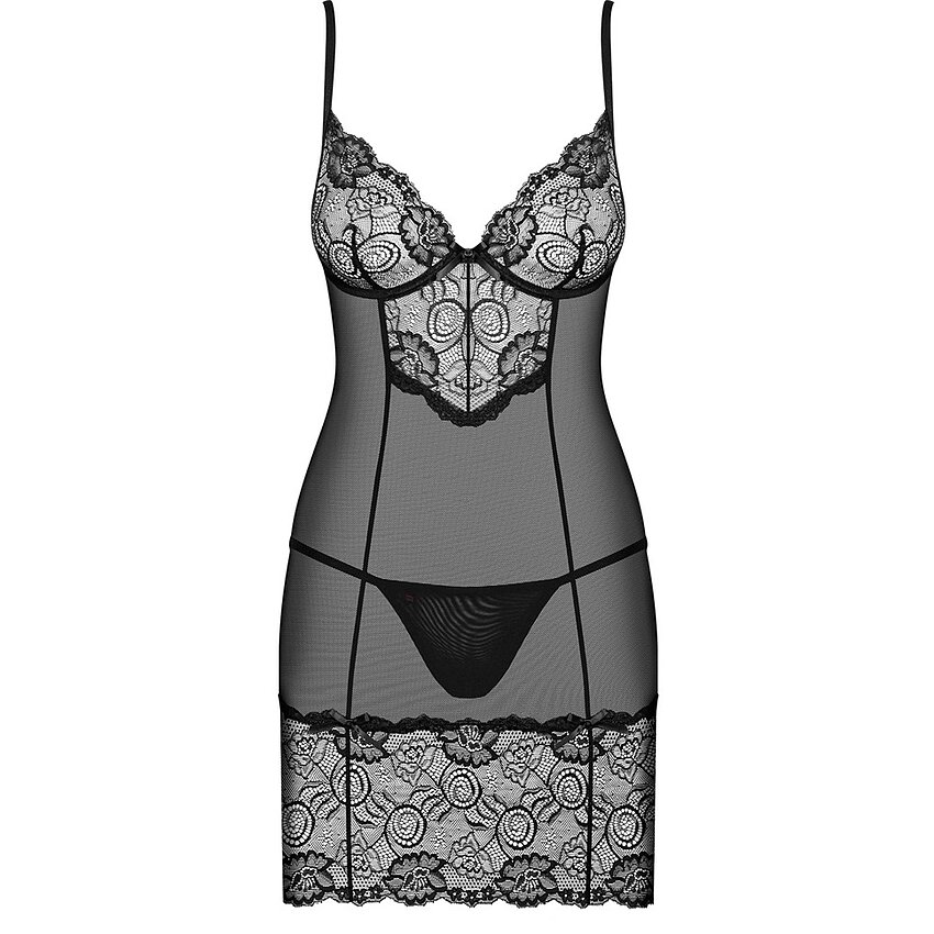 Chemise Obsessive Alluria Negru L-XL