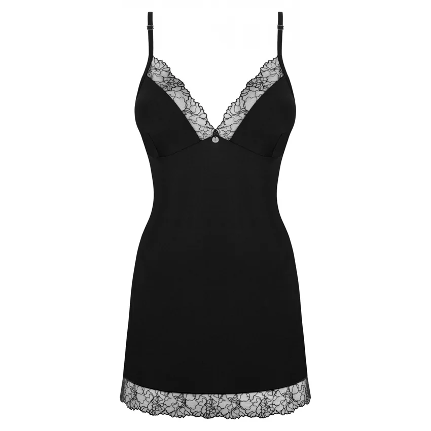 Chemise Obsessive Bella Rou Negru M-L