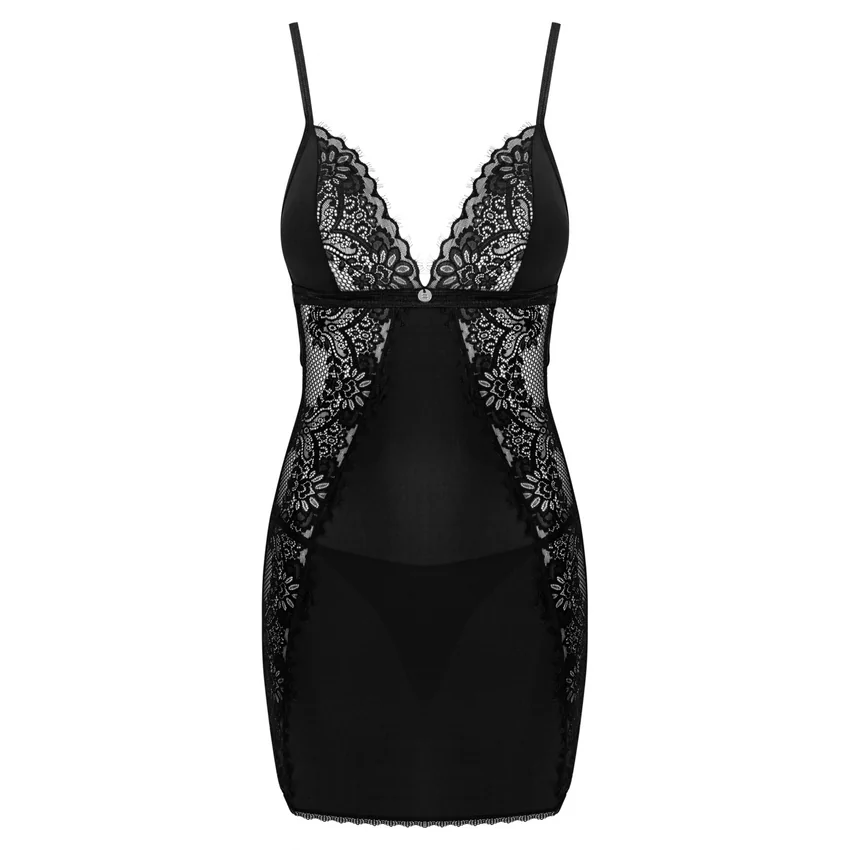 Chemise Obsessive Maderris Negru XS-S