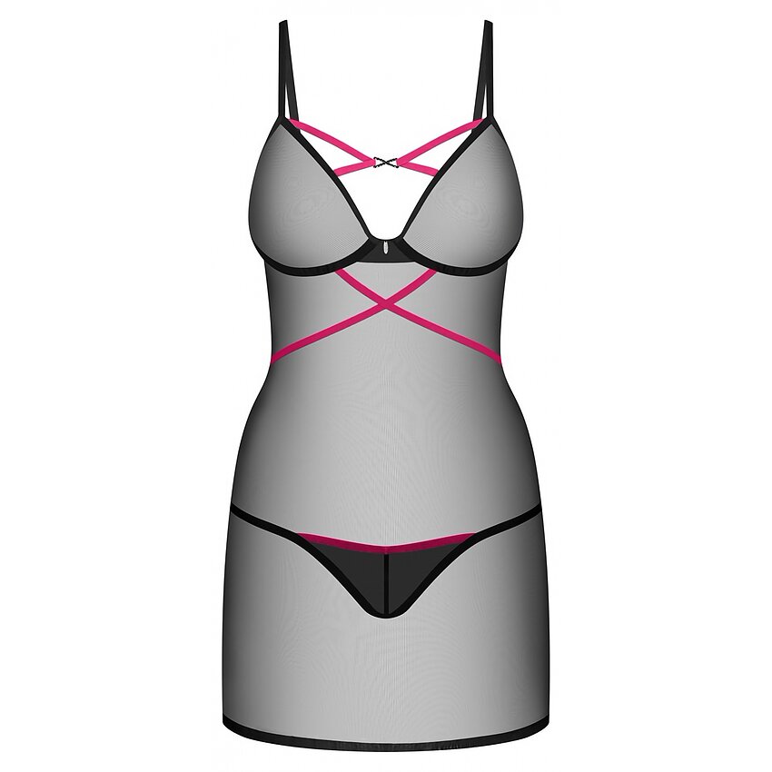 Chemise Obsessive Novenes Negru XS-S