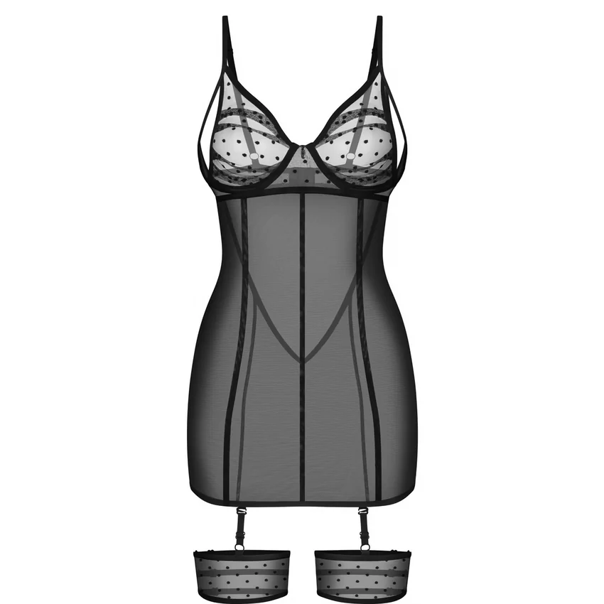 Chemise Obsessive Nuites Negru L-XL