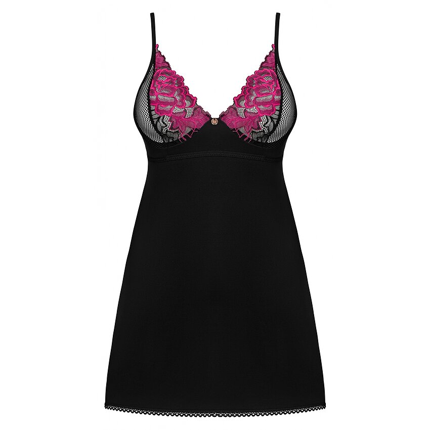 Chemise Obsessive Rosenty Negru XS-S