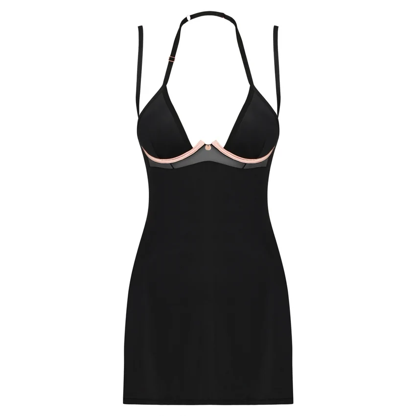Chemise Obsessive Selinne Negru XL-2XL