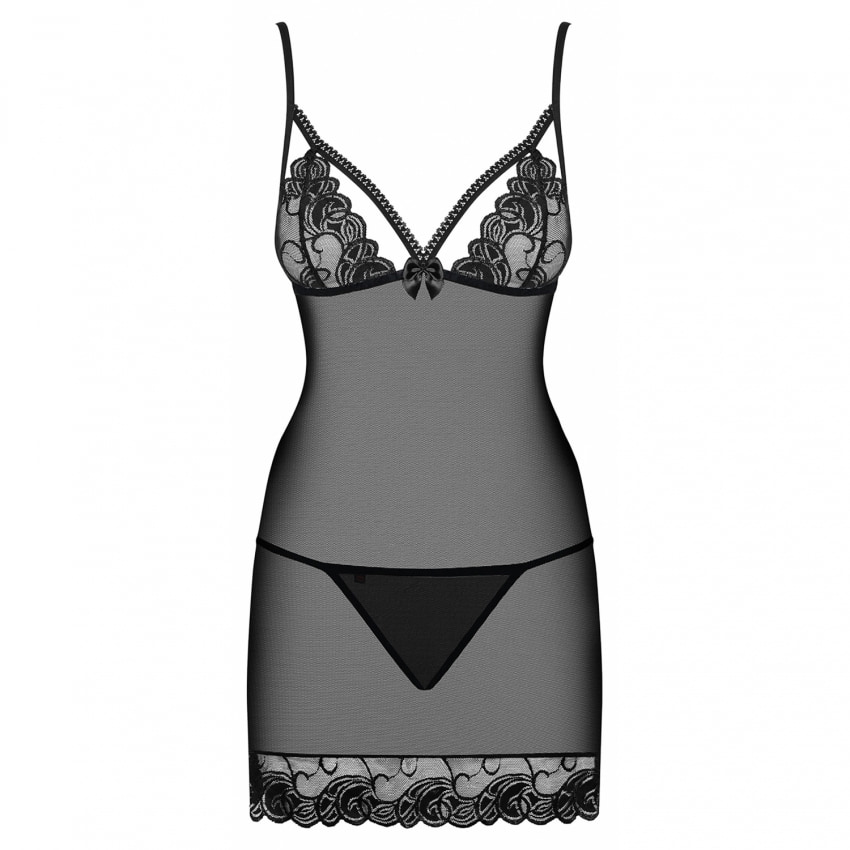 Chemise Obsessive Wonderia Negru S-M