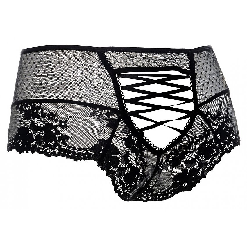 Chilot Amorable Open Back Negru S-L