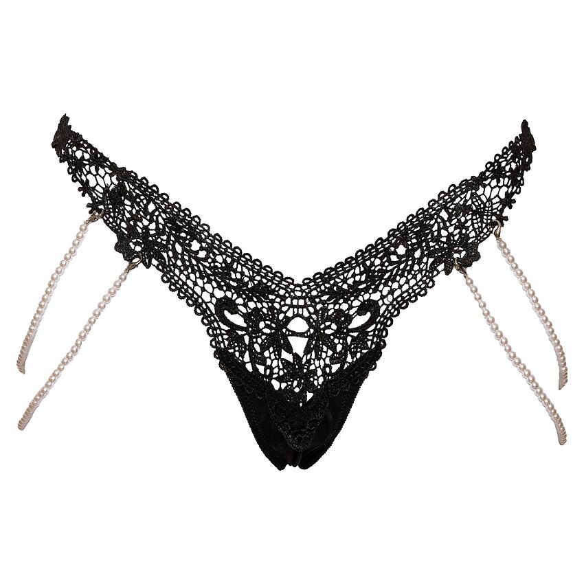 Chilot Cottelli Collection Pearls Negru S-M