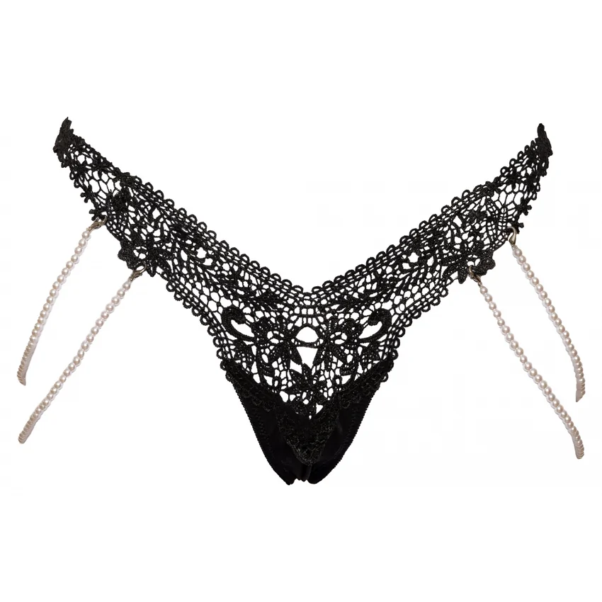 Chilot Cottelli Collection Pearls Negru M-L