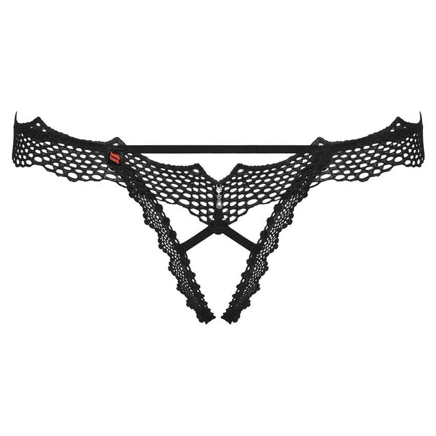Chilot Decupat Obsessive Bravele Negru L-XL