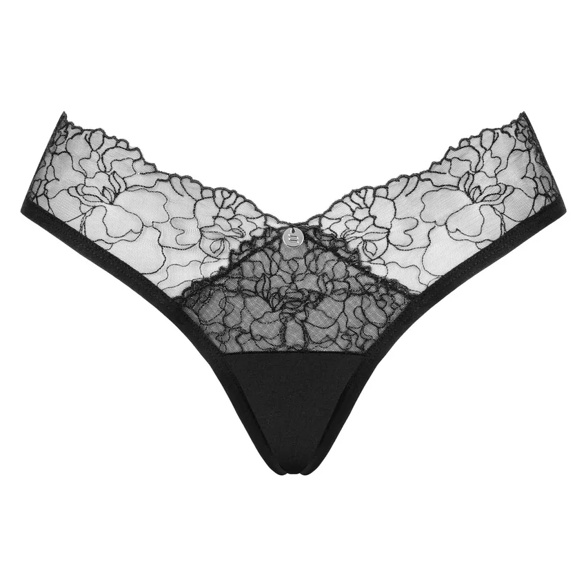 Chilot Obsessive Bella Rou Panties Negru M-L