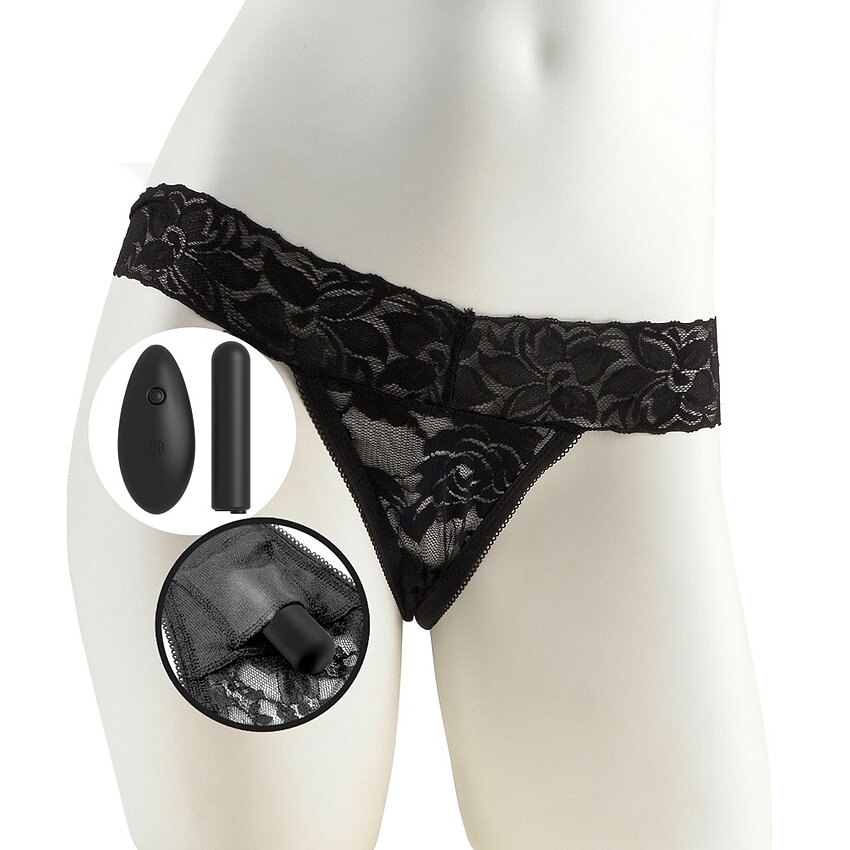 Chiloți Vibratori Fetish Fantasy Series Negru