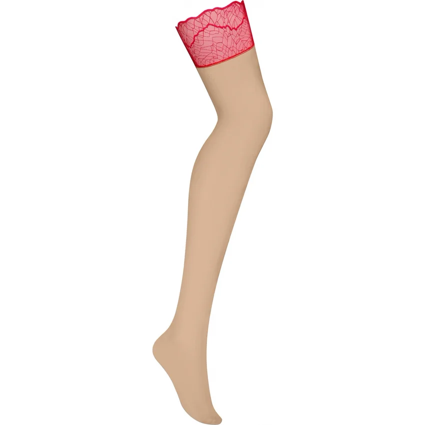 Ciorapi Obsessive Cupide Desir Roșu L-XL