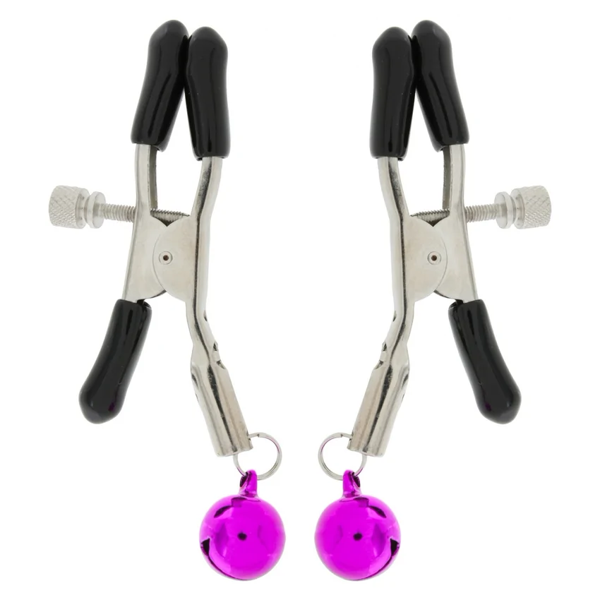 Clești ToyJoy Pentru Sfârcuri Nipple Teasers cu Clopoței Negru