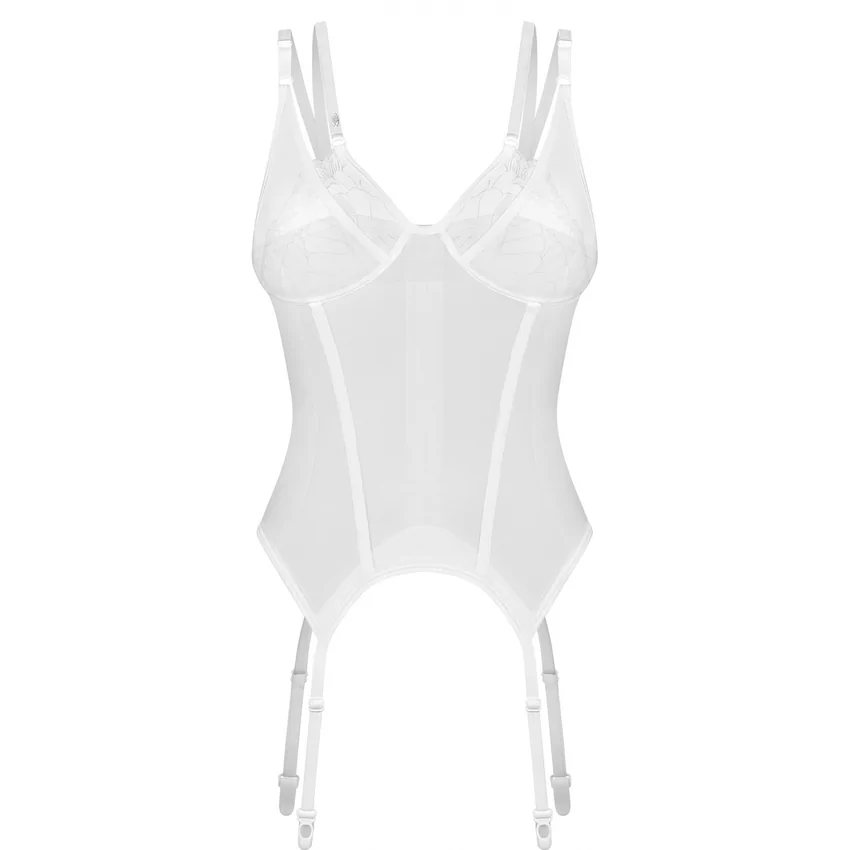 Corset Obsessive Arrowel Alb L-XL