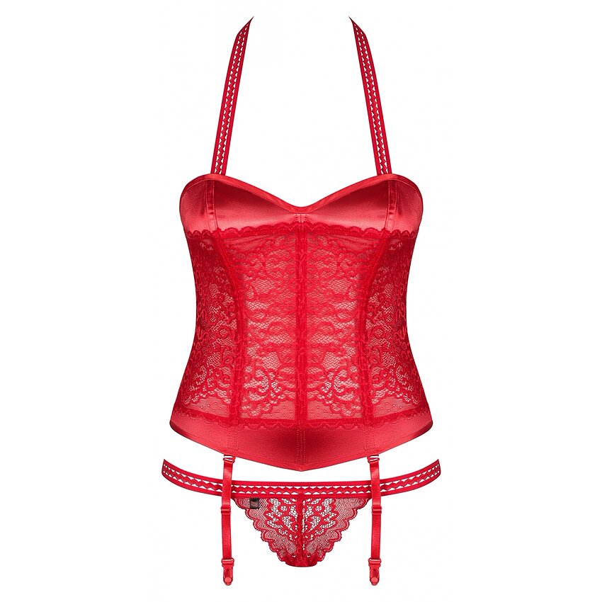Corset Obsessive Flameria Roșu S-M