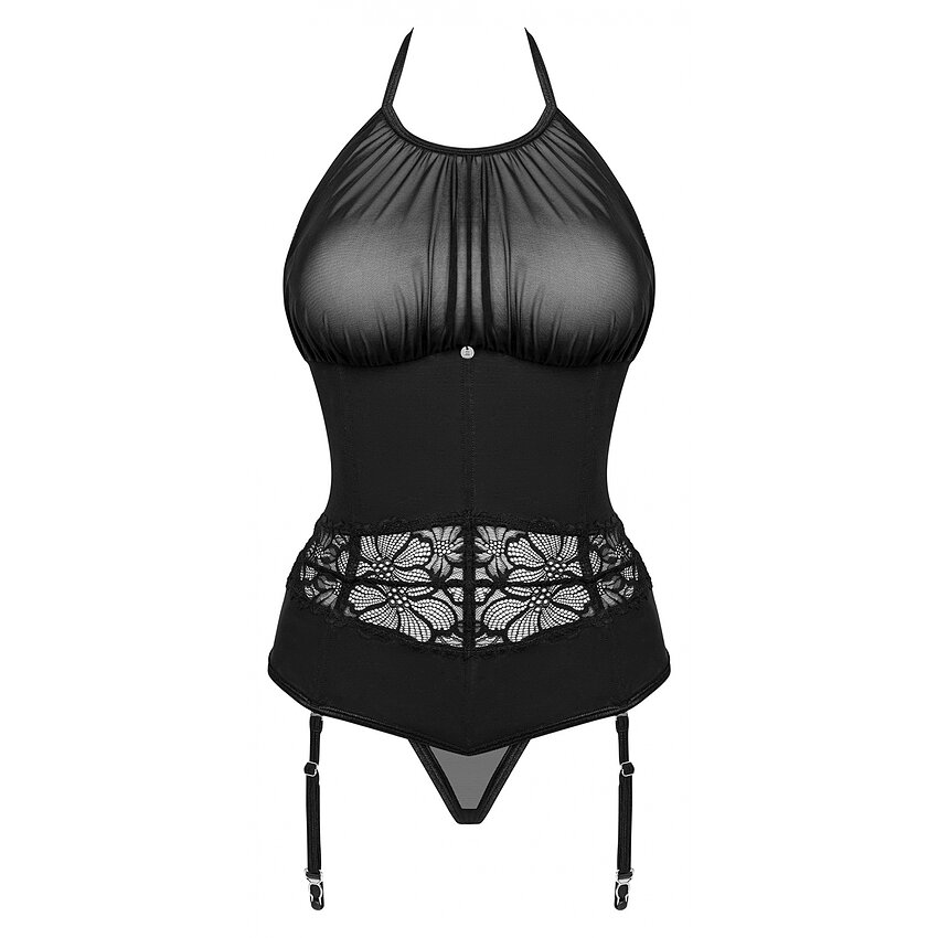 Corset Obsessive Serafia Negru XL-2XL