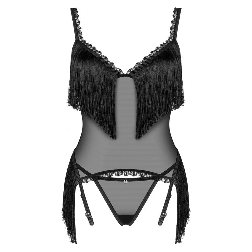 Corset Obsessive Sherila Negru XS-S