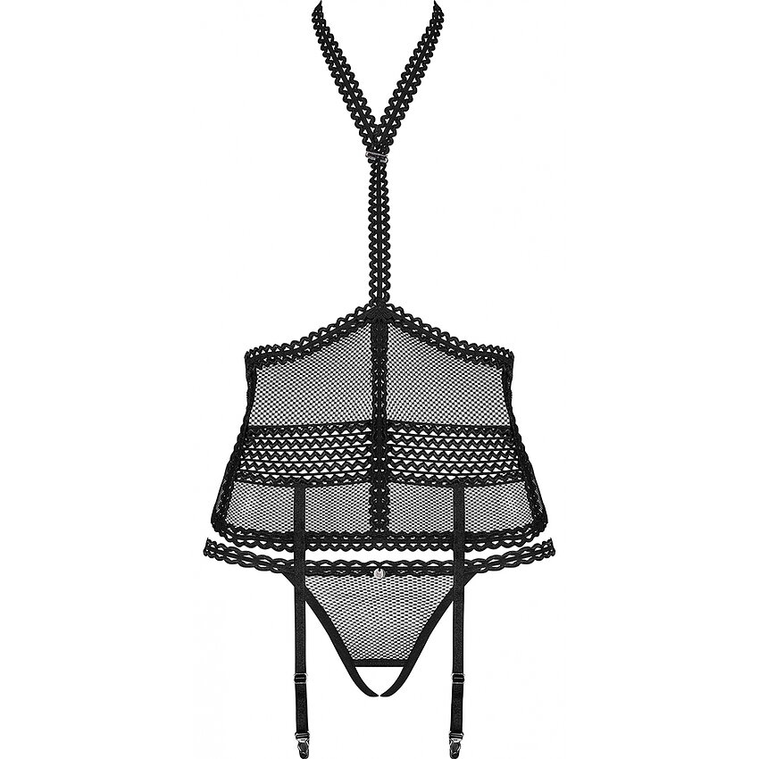 Corset Obsessive Strapelie Negru L-XL