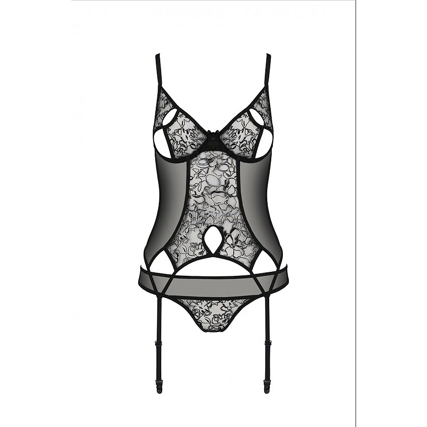 Corset Passion Eco Primula Negru L-XL
