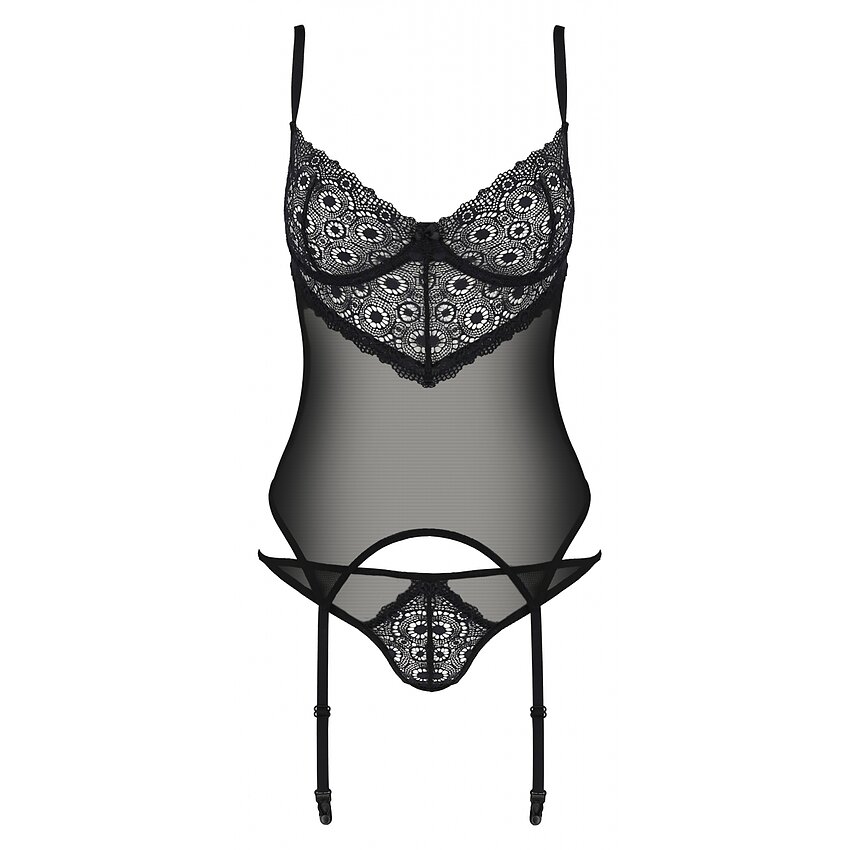 Corset Passion Eco Zinnia Negru L-XL