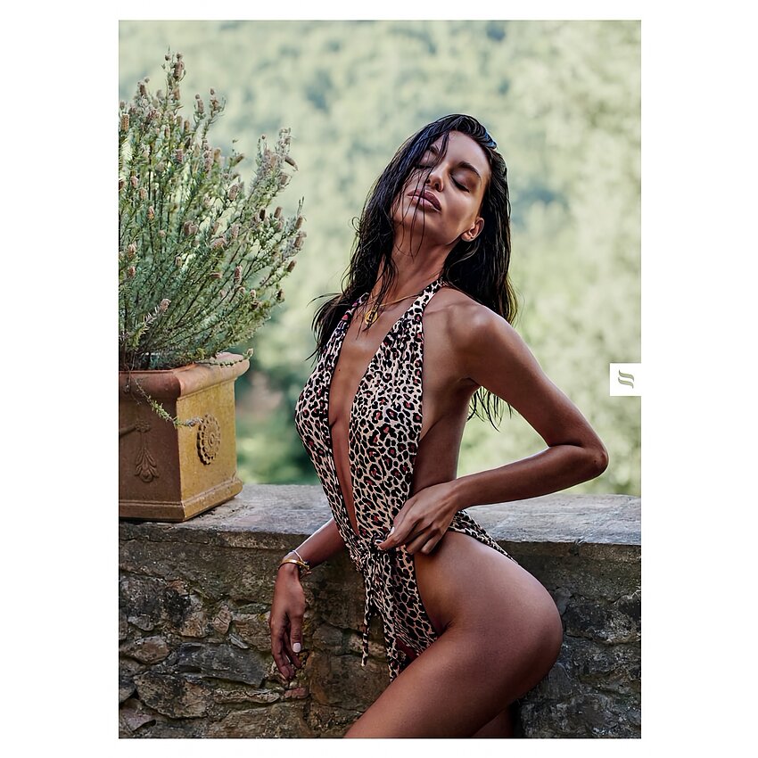 Costum Baie Obsessive Cancunella Leopard S-L