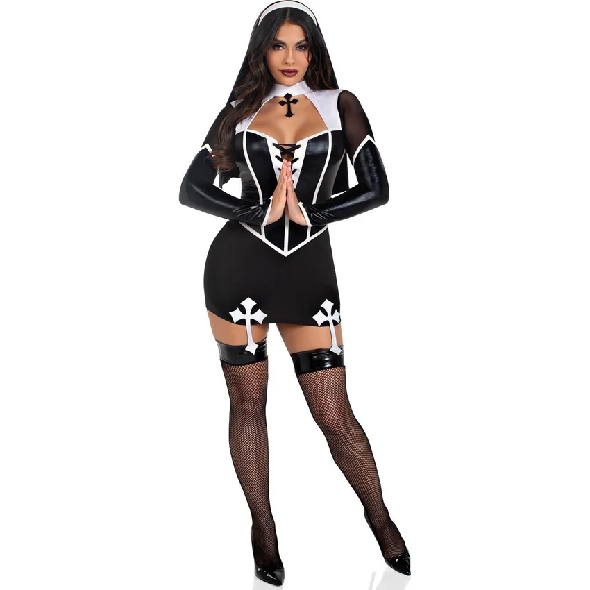 Costum Leg Avenue Holy Hottie Dress Negru M