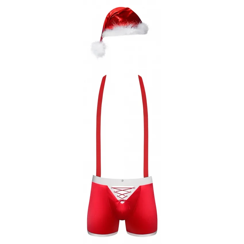 Costum Obsessive Mr Claus Roșu L-XL