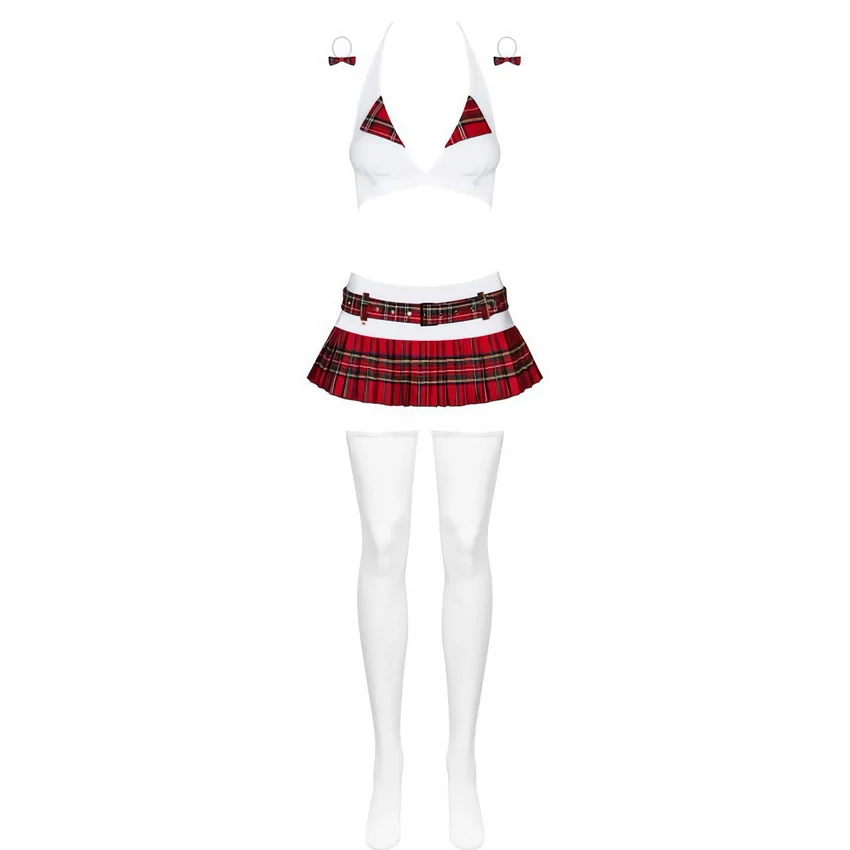 Costum Obsessive Schooly Alb S-M