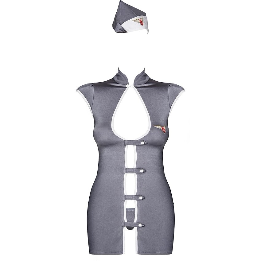 Costum Obsessive Stewardesă Gri S-M