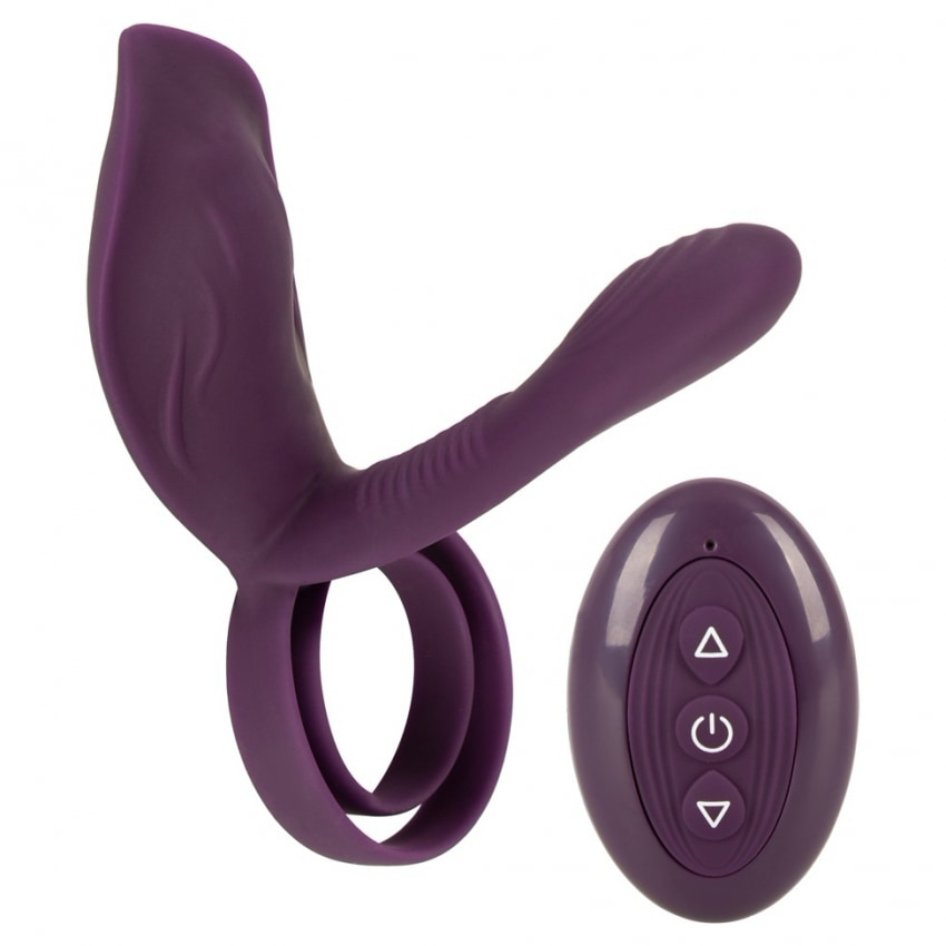 Couples Choice – Inel Vibrant 10 Moduri, Reîncărcabil Mov
