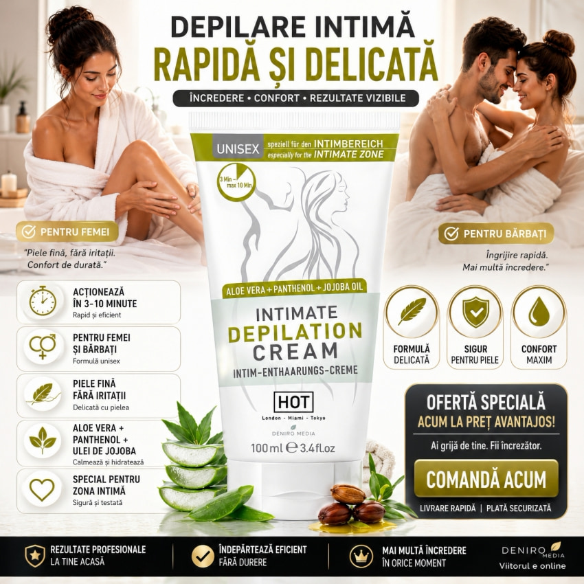 Cremă Depilatoare Pentru Zona Intimă 100ml