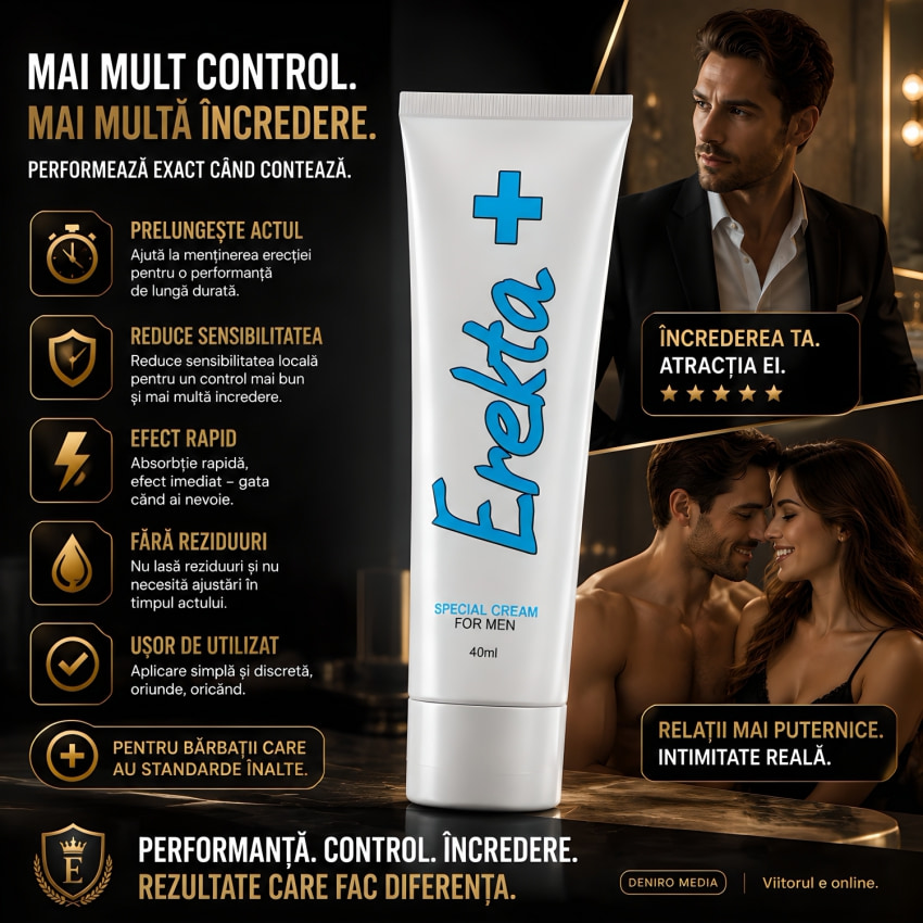 Cremă Ejaculare Prea rapidă Erekta Plus 40ml