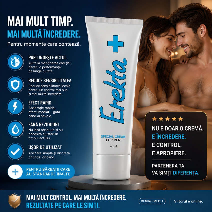 Cremă Ejaculare Neașteptată Erekta Plus 40ml