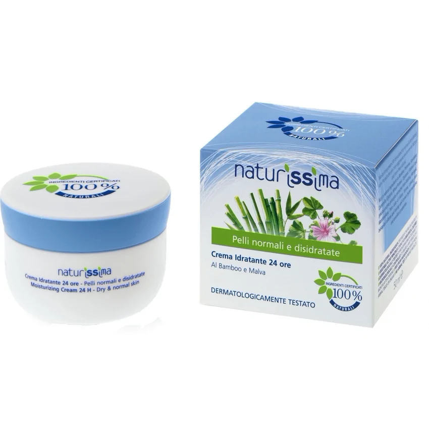 Cremă Hidratantă Ten Normal Și Deshidratat Bambus Și Nalbă Naturissima 50ml